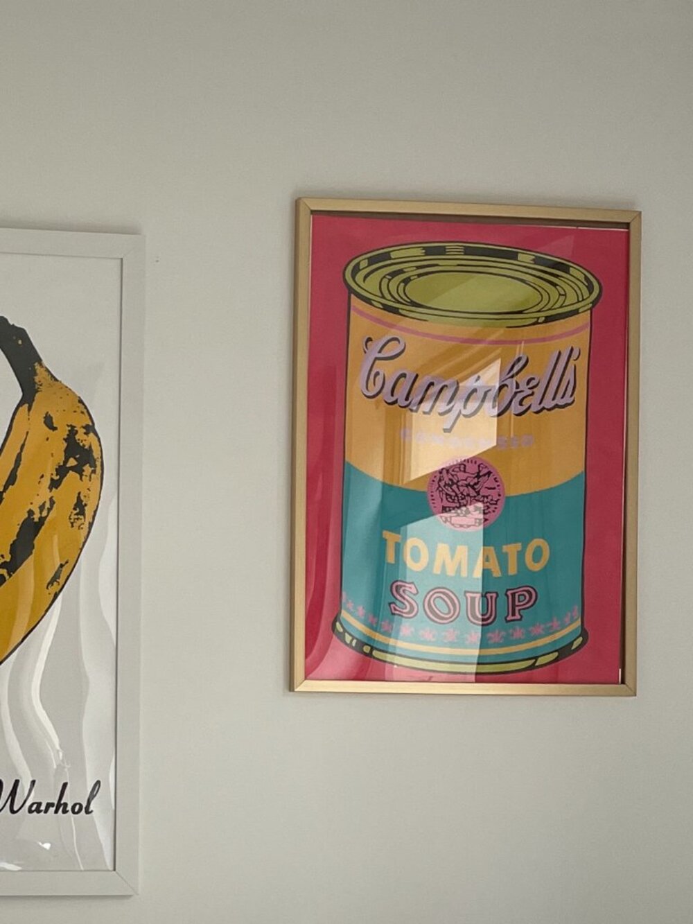 FRAMED ANDY WARHOL CAMPBELL SOUP POP ART POSTER